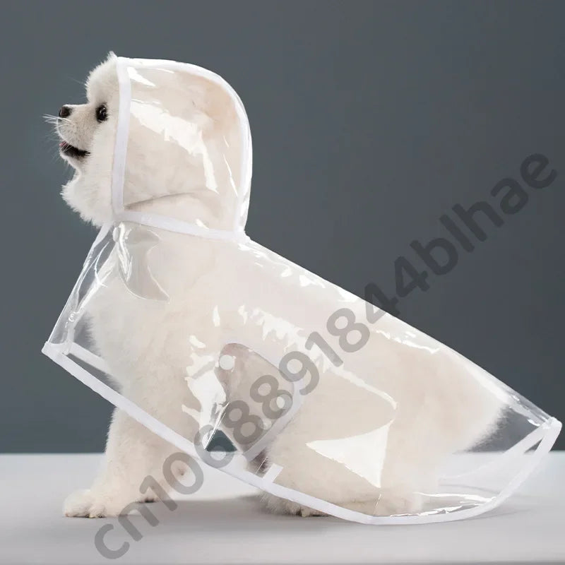 Puppy Raincoat Waterproof Pet Rain Jacket for Small Medium Dogs Cats Jumpsuit Chihuahua Teddy Hooded Pug Rain Poncho Rainwear