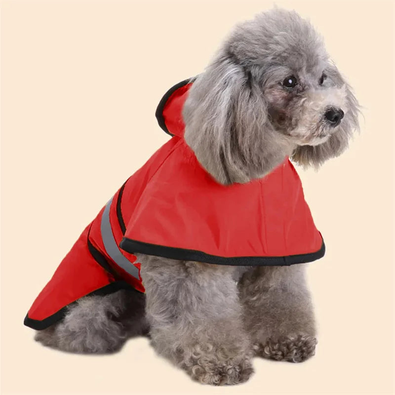 Large Dog Clothes Waterproof Dog Raincoat Pet Windproof Jacket Dry and Comfortable Adjustable Dog Raincoat for All Dogs Breeds