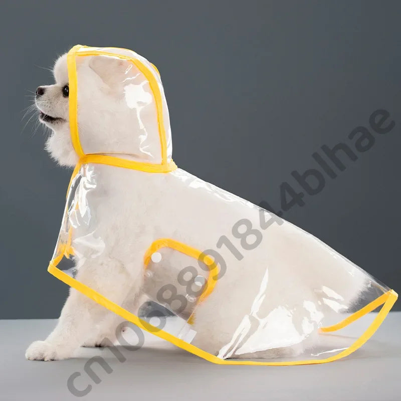 Puppy Raincoat Waterproof Pet Rain Jacket for Small Medium Dogs Cats Jumpsuit Chihuahua Teddy Hooded Pug Rain Poncho Rainwear