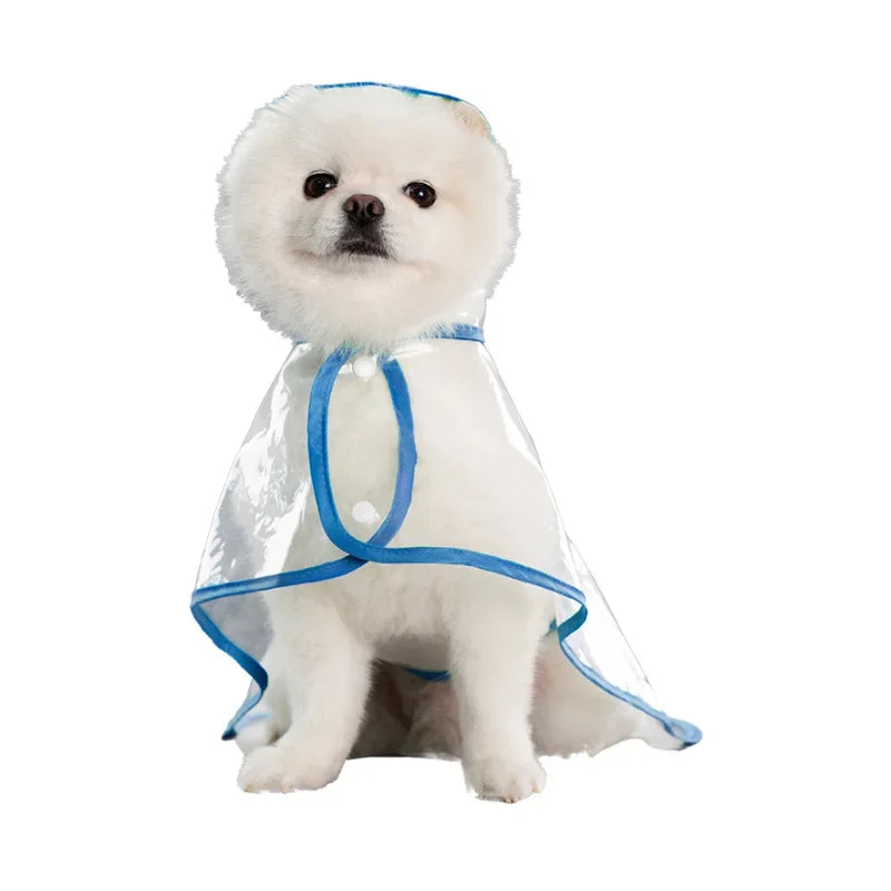 Puppy Raincoat Waterproof Pet Rain Jacket for Small Medium Dogs Cats Jumpsuit Chihuahua Teddy Hooded Pug Rain Poncho Rainwear