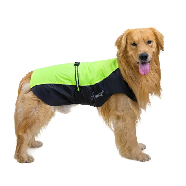 Pet Big Dog Raincoat Clothes For Dogs Pets Clothing Cape Raincoat Golden Retriever Large Dog Costumes Coat Jacket Corgi Cloak